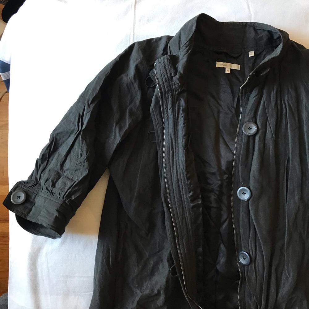 VINCE baggy black cargo jacket, size XS